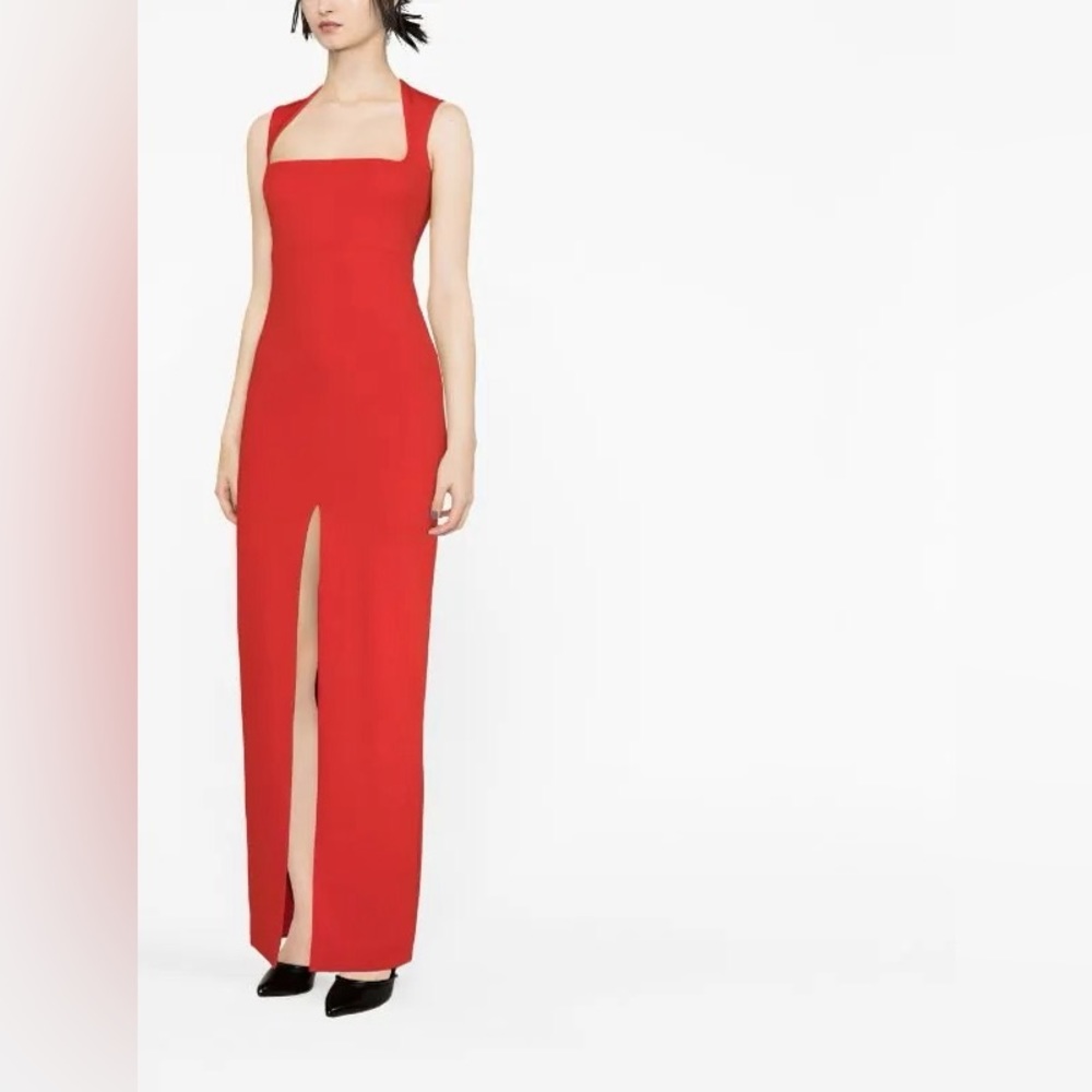 Solace London Sofia Square neck Maxi Dress